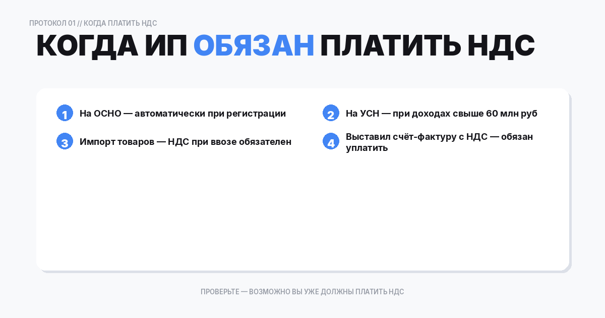 Когда ИП обязан платить