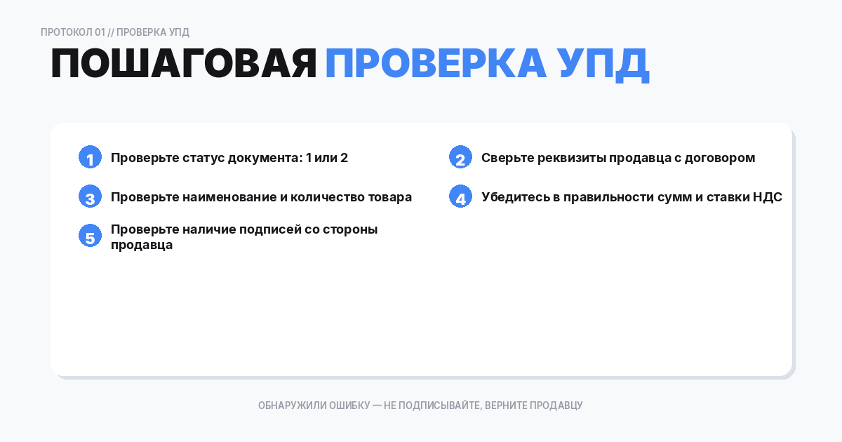 Пошаговая проверка