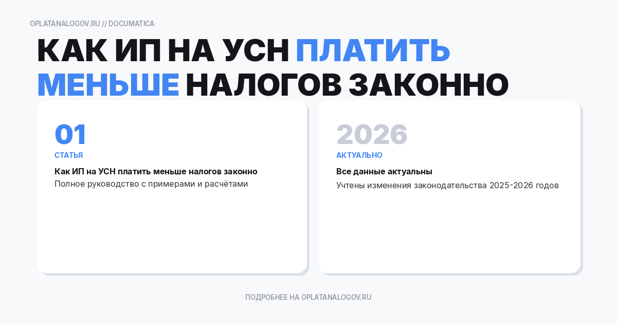 Как ИП на УСН платить меньше налогов законно: способы уменьшения и ошибки