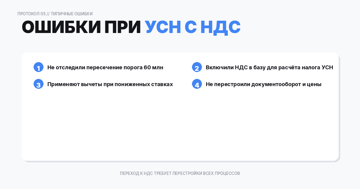 ошибки и как их избежать