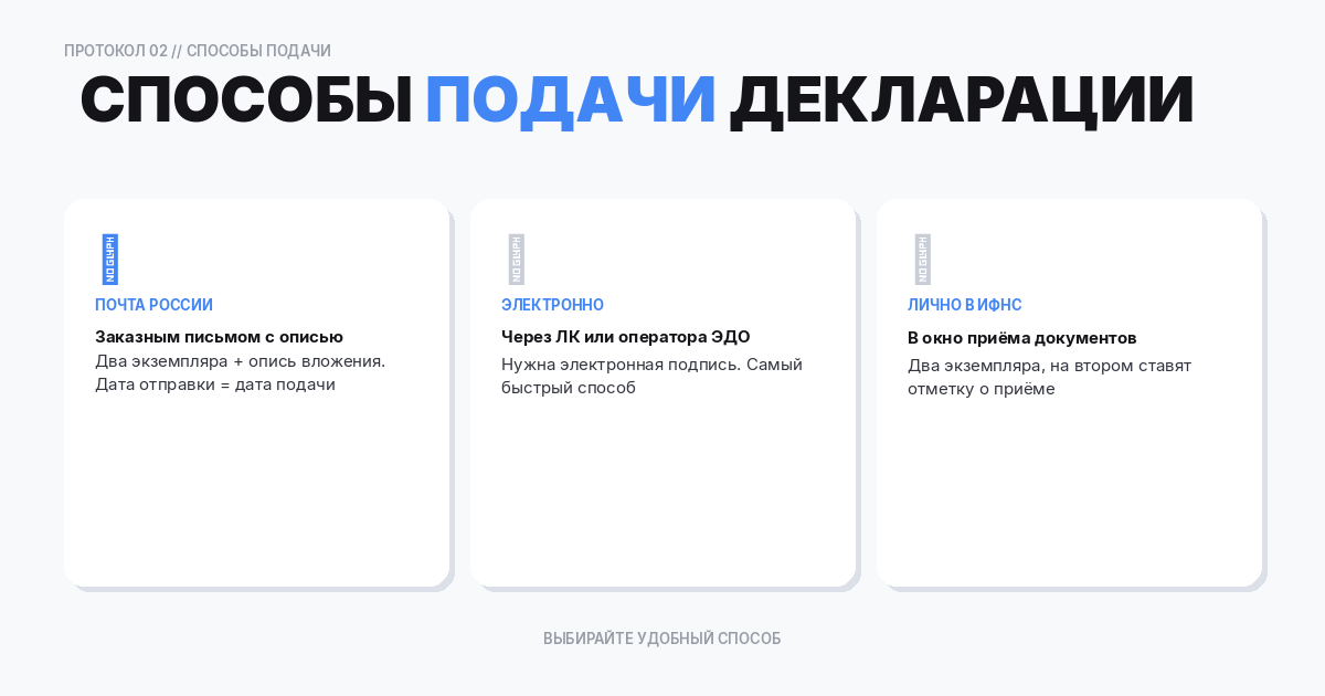 окончания налогового