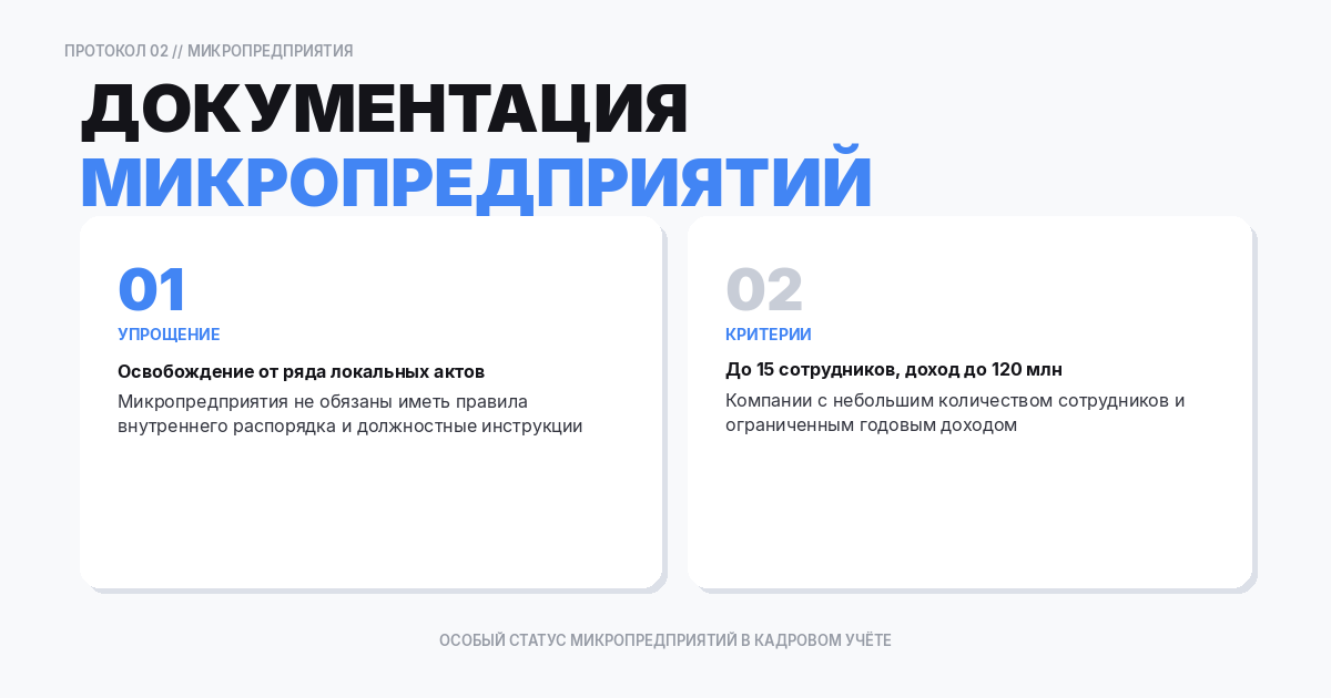 Особенности документации