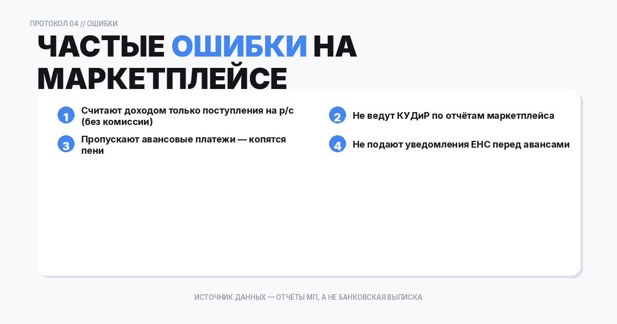 Частые ошибки продавцов