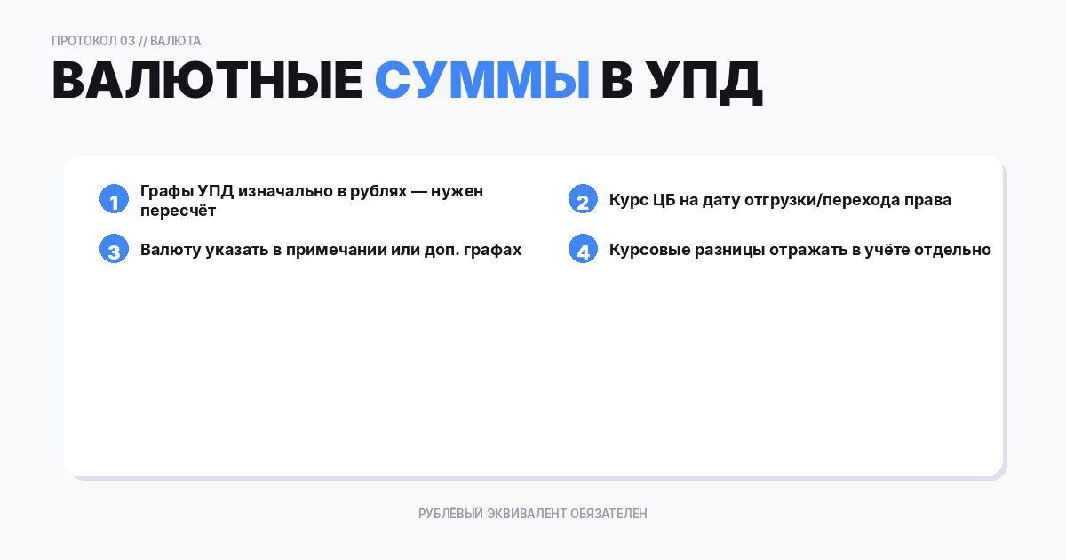 Валютные суммы