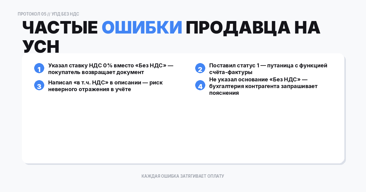 Частые ошибки продавца