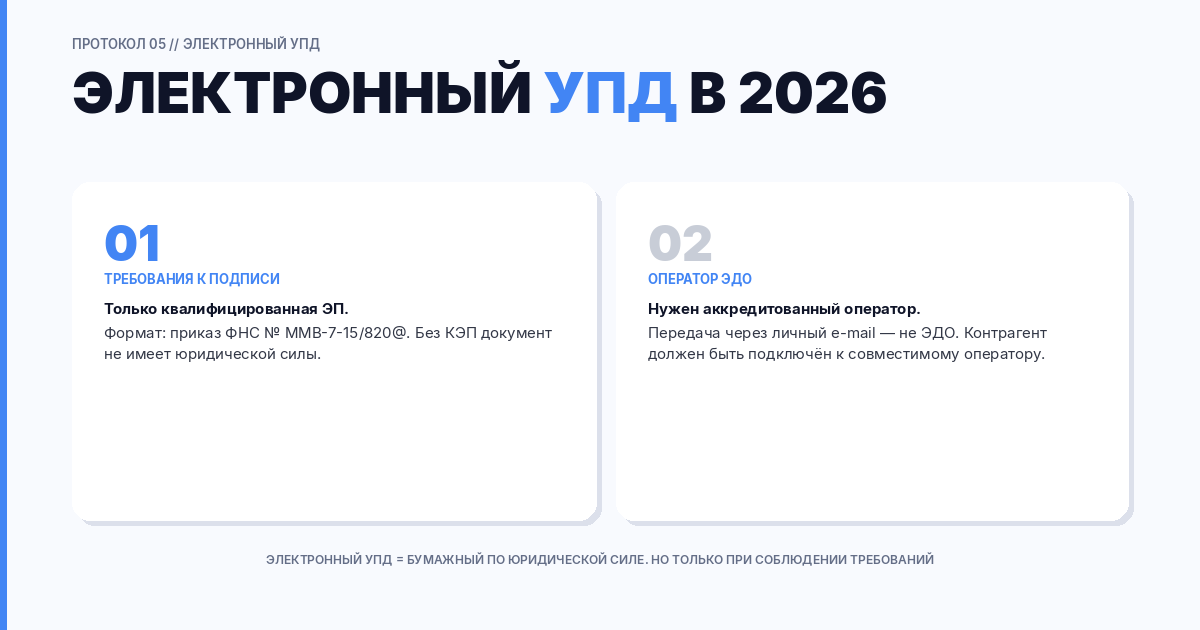 Электронный УПД