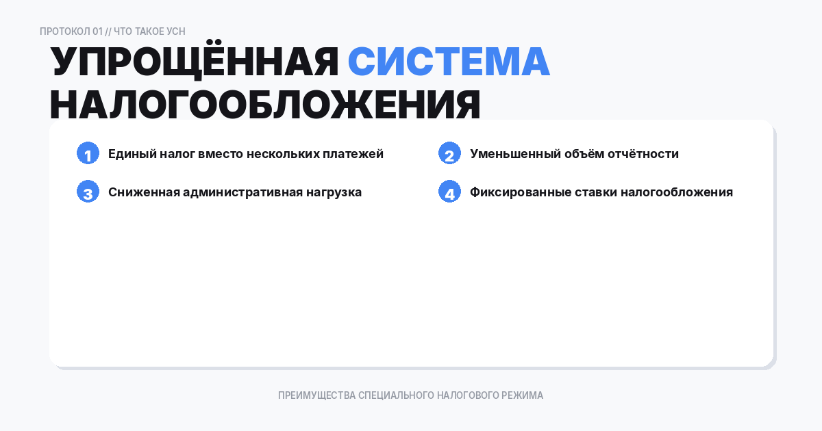 Что такое упрощенная система